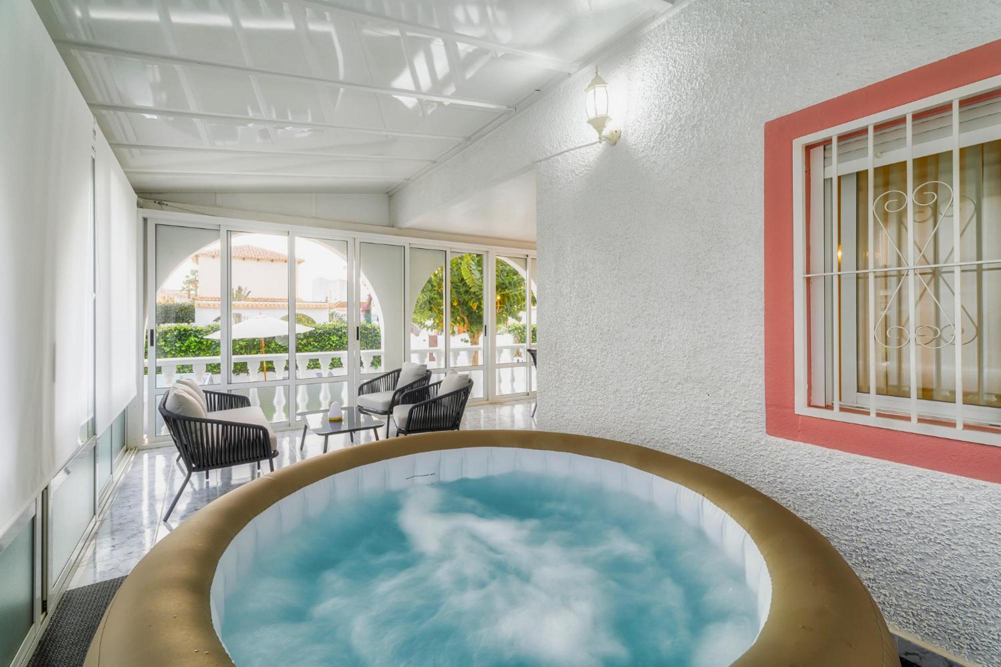 Villa Marie Estancia Premium En El Mar Menor Con Jacuzzi Climatizado Los Narejos Bagian luar foto